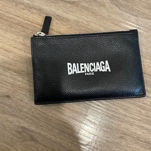 Balenciaga zippered card holder